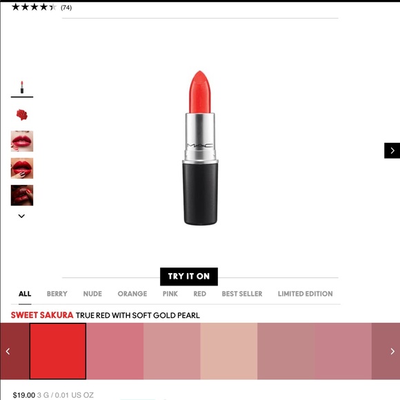 MAC Cosmetics Other - M.A.C Lipstick Sweet Sakura #233 Full Size NIB!